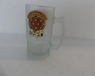 Simpsons "The Seven Duffs" Frosted Glass Beer Mug
