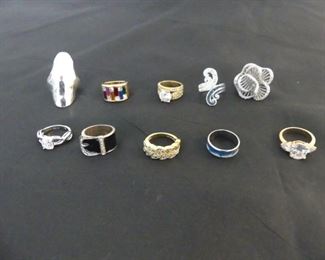Ladies' Costume Rings - Sizes Mostly 4½-5