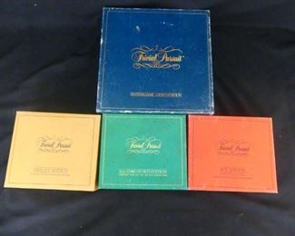 Trivial Pursuit Original Game with Supplemental "Genus II", "All-St*r Sports" & "RPM" Editions
