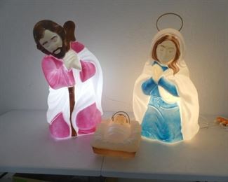 General Foam Plastics Nativity (Mary, Joseph & Baby Jesus) Blow Molds