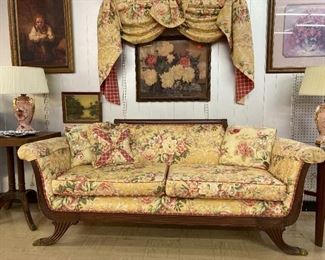 Antique Sofa (Reupholstered)