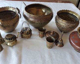 Brass Bowl Collection with Bell