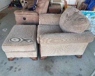 Chair and Foot Stool