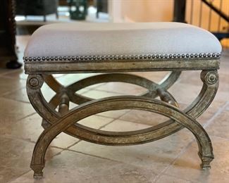 Uttermost Limed Oak Bench - 2 available. Each measures 24" W x 17" D x 19" H. 