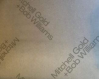 Mitchell Gold Bob Williams Club Chair upholstered in mocha colored performance velvet. Nailhead trim. Two available. Each measures 25" W x 31" D x 38" H. Photo 4 of 4. 