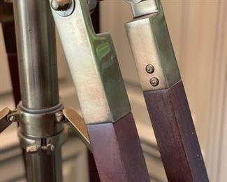 Restoration Hardware Telescoping Tripod Lamp. Measures 82" H x 34" D. Photo 3 of 4. 