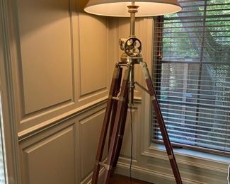 Restoration Hardware Telescoping Tripod Lamp. Measures 82" H x 34" D. Photo 1 of 4. 