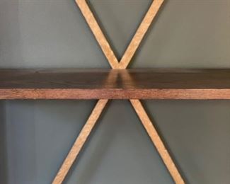 Wood & Metal 4-Shelf Bookcase. Measures 90" H x 15" D x 46" W. Photo 2 of 2. 