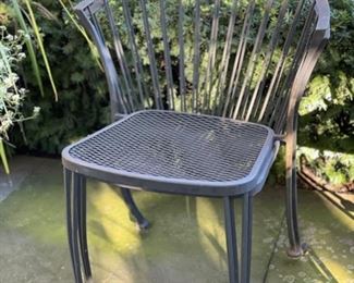 Set of 4 Metal Side Chairs. 