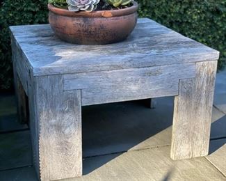 Restoration Hardware Teak Side Table  Photo 4 of 4. 