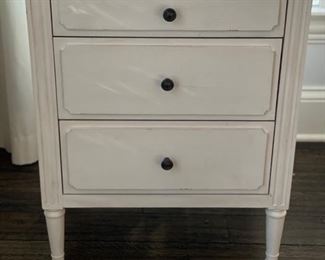 Restoration Hardware Kids White Bedside Table. 