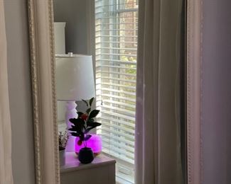 Replica Louis Phllipe-Style White Mirror. 