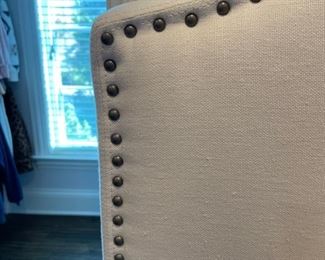 Restoration Hardware Kids Full Size Upholstered Bed Frame with Nailhead Trim. Photo 2 of 2. 