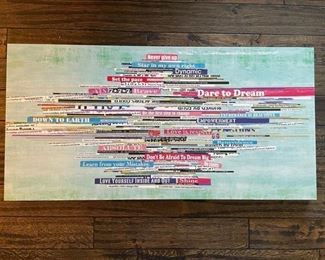 Graphic Word Canvas. 