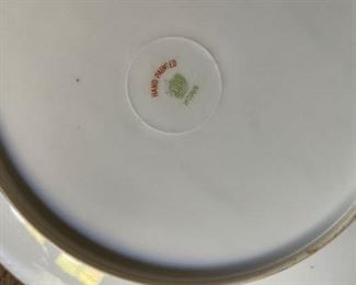 Hand-painted porcelain plate. Photo 2 of 2. 