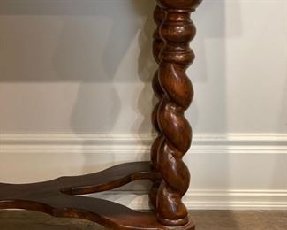 Console with Barley Twist Legs. Measures 63"W x 18.5" D x 33.5" H. Photo 2 of 4. 