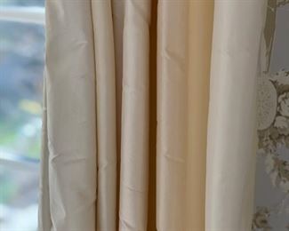 Silk Curtain Panels - 4 Available. Each measures 114" L. Photo 1 of 2. 