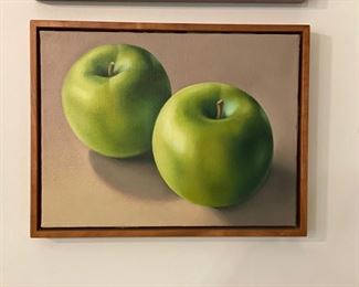 Framed Apple Canvas. Measures 17" W x 13" H. Photo 1 of 2. 