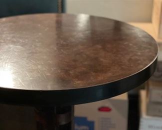 Metal Bistro Table with Copper Top Finish. Measures 40"H x 30" D. Photo 2 of 2. 