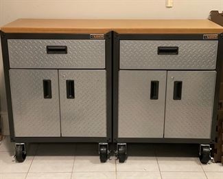 Gladiator Storage/Work Bench. Measures 56"W x 17" D x 38" H. Photo 1 of 2. 