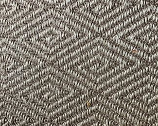 Custom Leather-Bound Sisal Rug. Can be cut/rebound to create a 9' x 12' rug. Photo 2 of 3. 