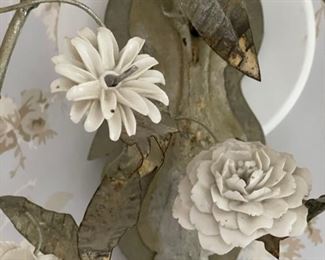 Floral Two-Arm Sconce - 2 Available. Each measures 10"H x 14" W. Photo 3 of 3. 