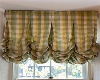 Roman Balloon Shade - 3 available. Each Measures 70"L x 43" W. 