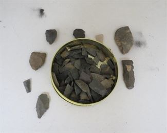 ARROWHEADS, SCRAPERS, ETC.