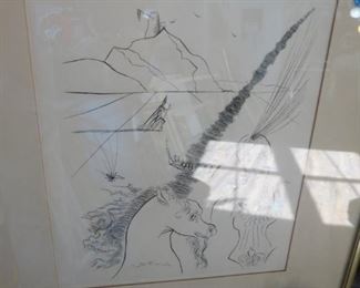 #81   $150     DALI ETCHING.