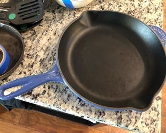 LE CREUSET FRYING PAN.