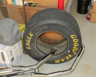 TIRE SIGNED BY RICHARD PETTY.