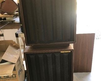 PAIR OF LARGE CONCERT SPEAKERS.