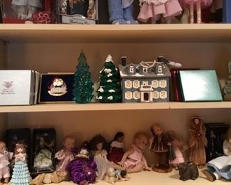 Dolls, holiday decor