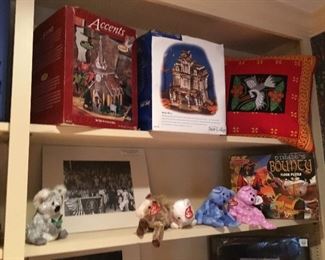 Department 56, TY beanie babies
