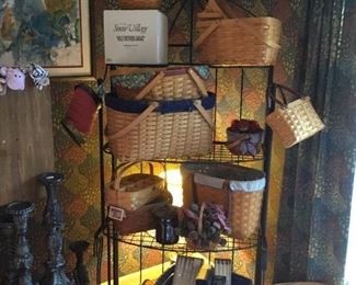 Longaberger baskets, home goods, holiday decor 