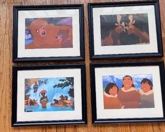Brother Bear Set of 4 Framed Lithographs