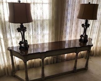 Drexel heritage console or sofa table 