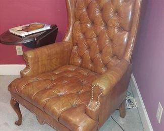 Vintage Button Tufted Chair