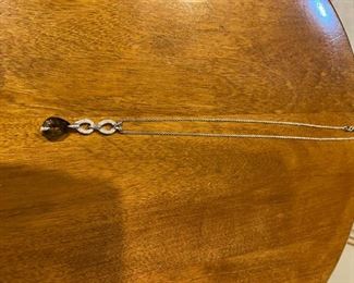 Necklace with diamond accents