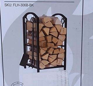 Fireplace Log Rack w/ Tools