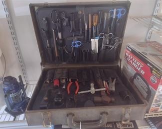 Tool Kit in Brown Case- Home Industries
