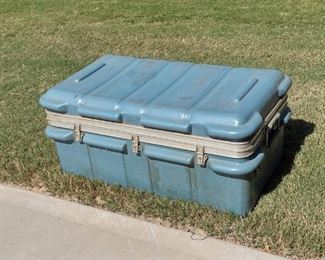 Large Vintage Blue Cooler