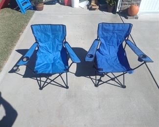 Blue Folding Chairs