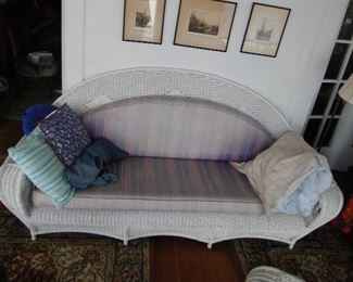 Large Wicker Sofa $150