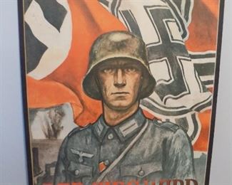 Vintage German poster " Victory will be ours"