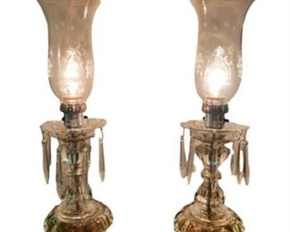 Lot 134
Pair of Crystal Buffet Lamps