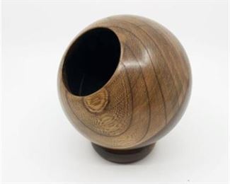 Lot 177
Mid Century Wooden Orb Pen Cup