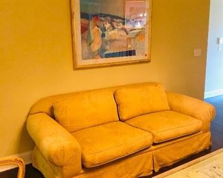 Upholstered sofa - 73x30x26
