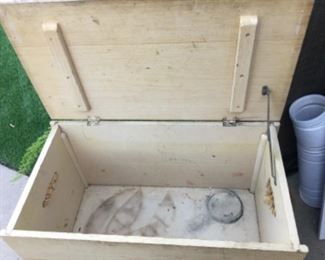 Inside the box needs a touch of tlc, but only paint or paper, solid and sturdy