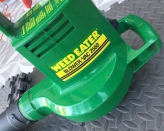 Weed eater leaf blower details, model 2560